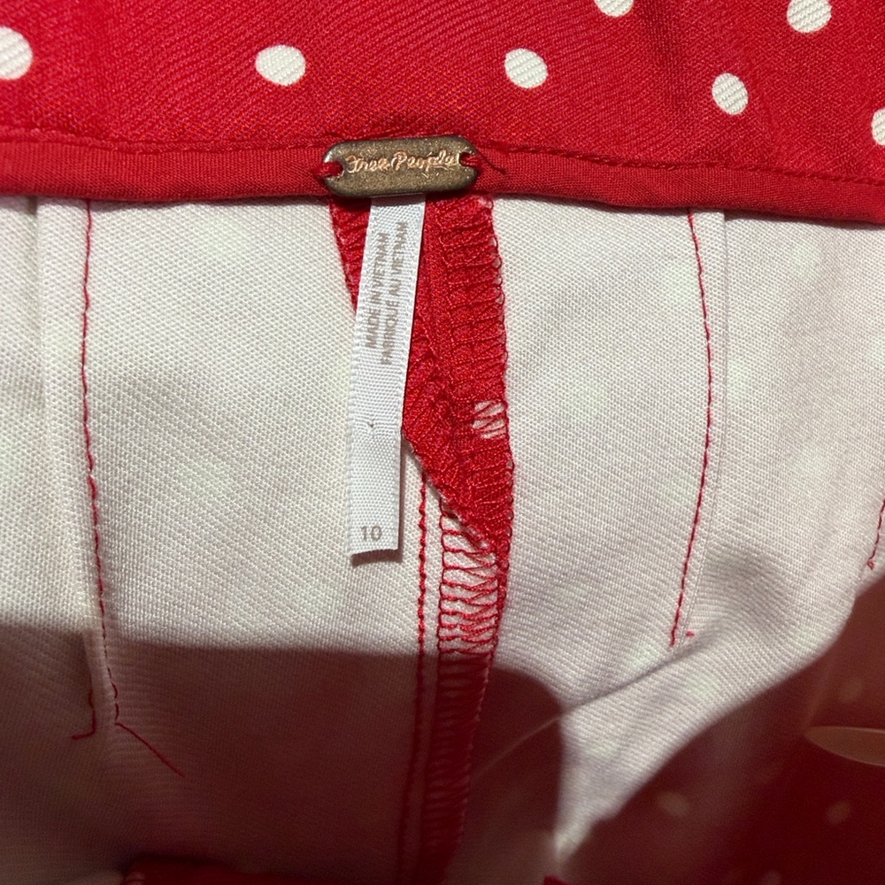 Free People Red and White Polka Dot Garment 10 - Picture 6 of 11